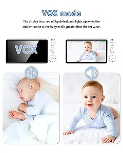Відеоняня Ade 5 дюймів 720P HD IPS 300 м VOX 3500 mAh synthetic.ua - Фото 1