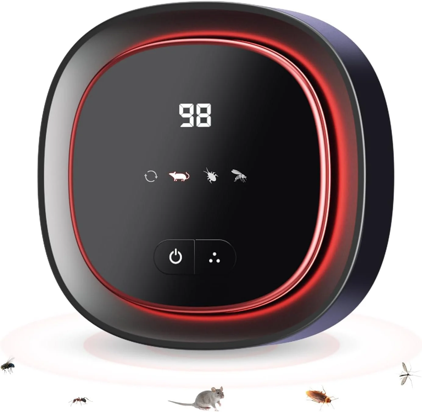 Ультразвуковий відлякувач гризунів та комах 4 режими 360° USB-C, фото №1