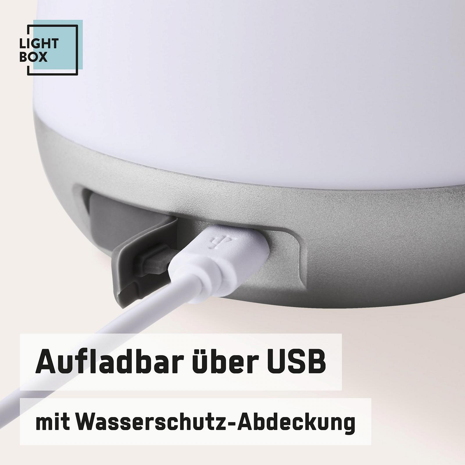 Настольная лампа LED Wireless Аккумуляторная IP44 120 Люмен 3000K Пластиковая Белая/Коричневая, фото №6