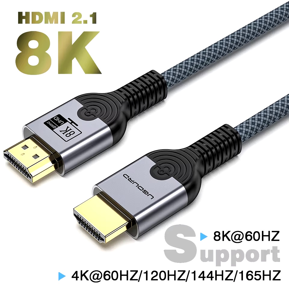 Кабель Bask HDMI v2.1 8K/60Hz 4K/165Hz 5 метров Grey Ultra High Speed HDR, фото №1 Кабель Bask HDMI v2.1 8K/60Hz 4K/165Hz 5 метров Grey Ultra High Speed HDR, фото №1