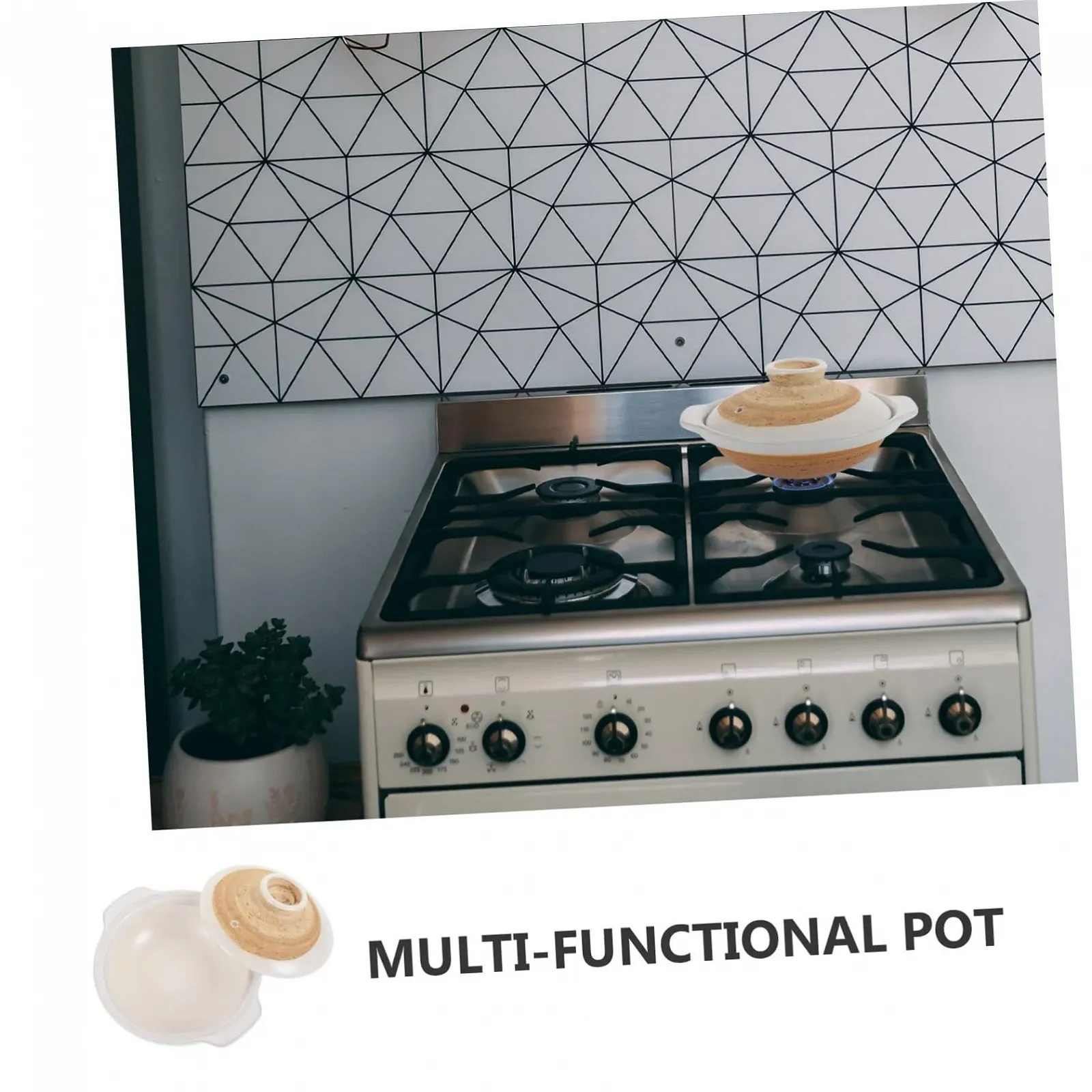 Каструля-кокор Sosoport мала японська керамічна термостійка з подвійною ручкою для рису та запіканок, фото №7