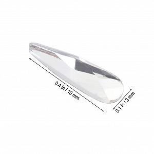 Прикраса для нігтів Healeved, пласкі стрази synthetic.ua - Фото 1