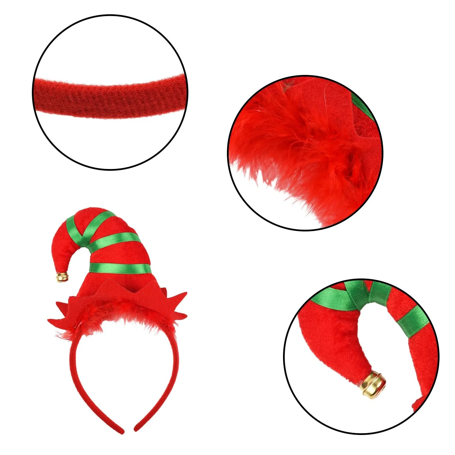 Набір Різдвяних обручів MEISH, 6 штук, фото №3