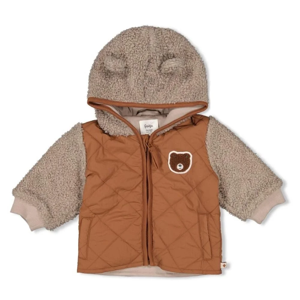 Куртка Boucl", з капюшоном Feetje Wild World Коричневий, фото №1