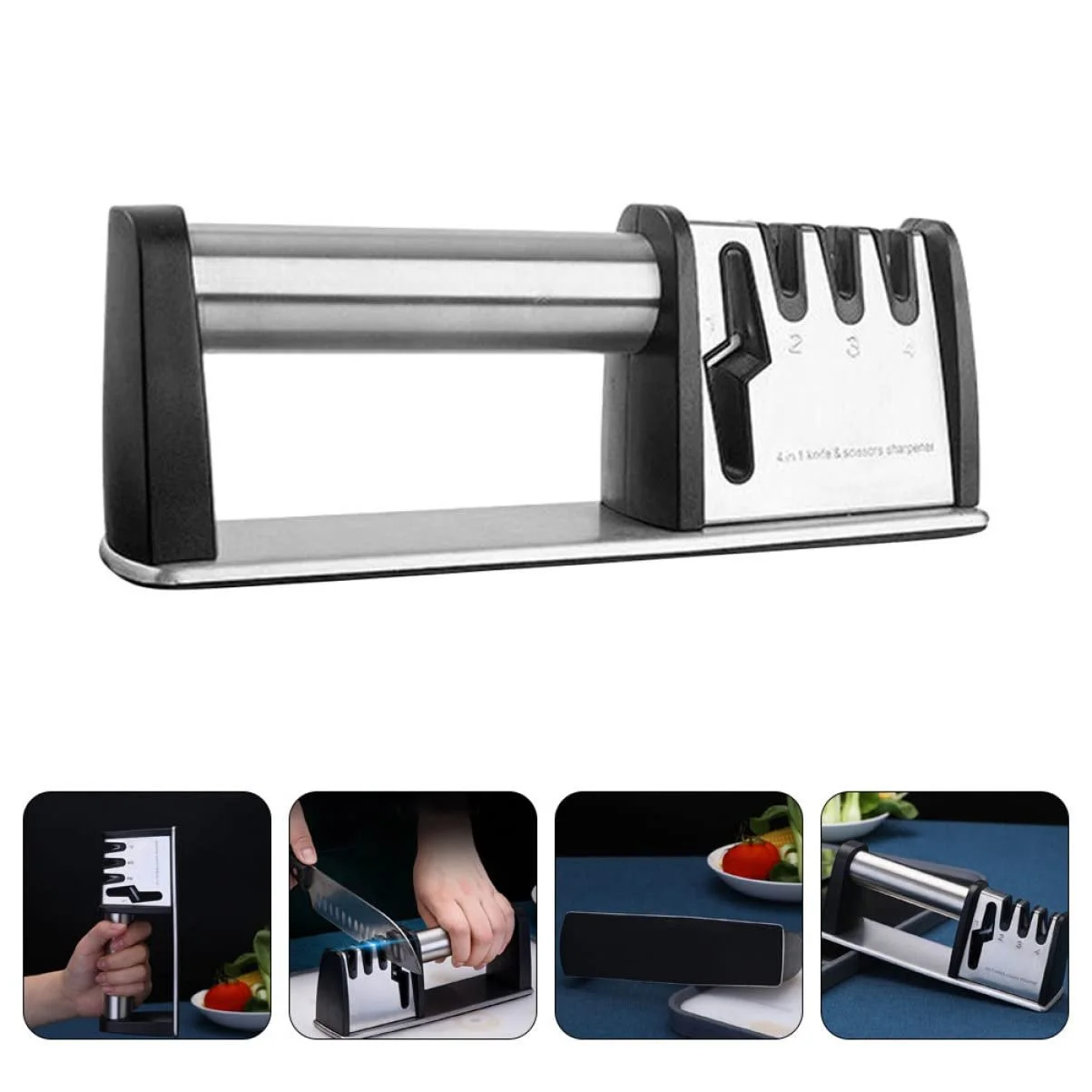 Точило для кухонних ножів ручне настільне ергономічне, фото №8