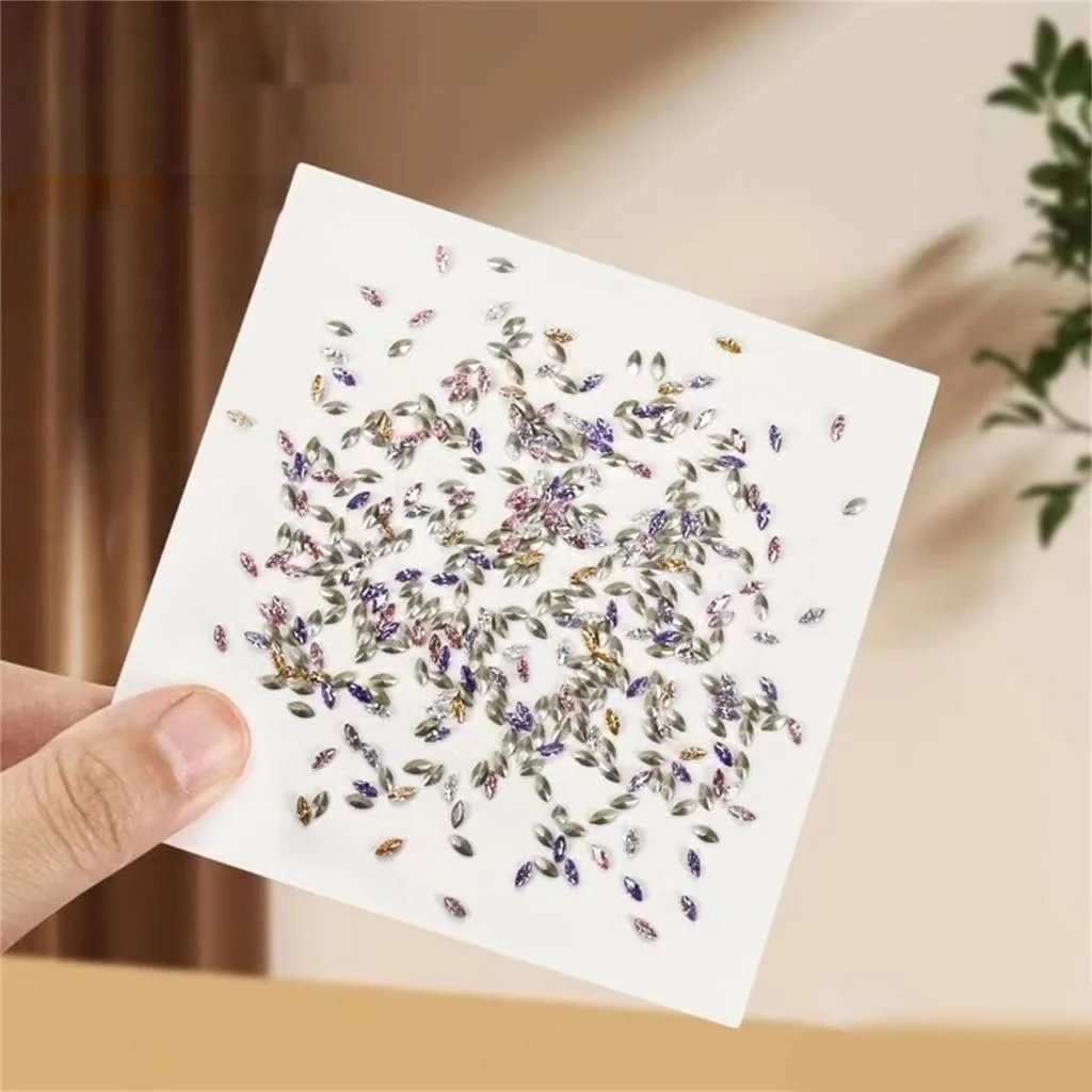 Стразы Нерегулярные Кристалл для дизайна ногтей, 50/500 шт, фото №6