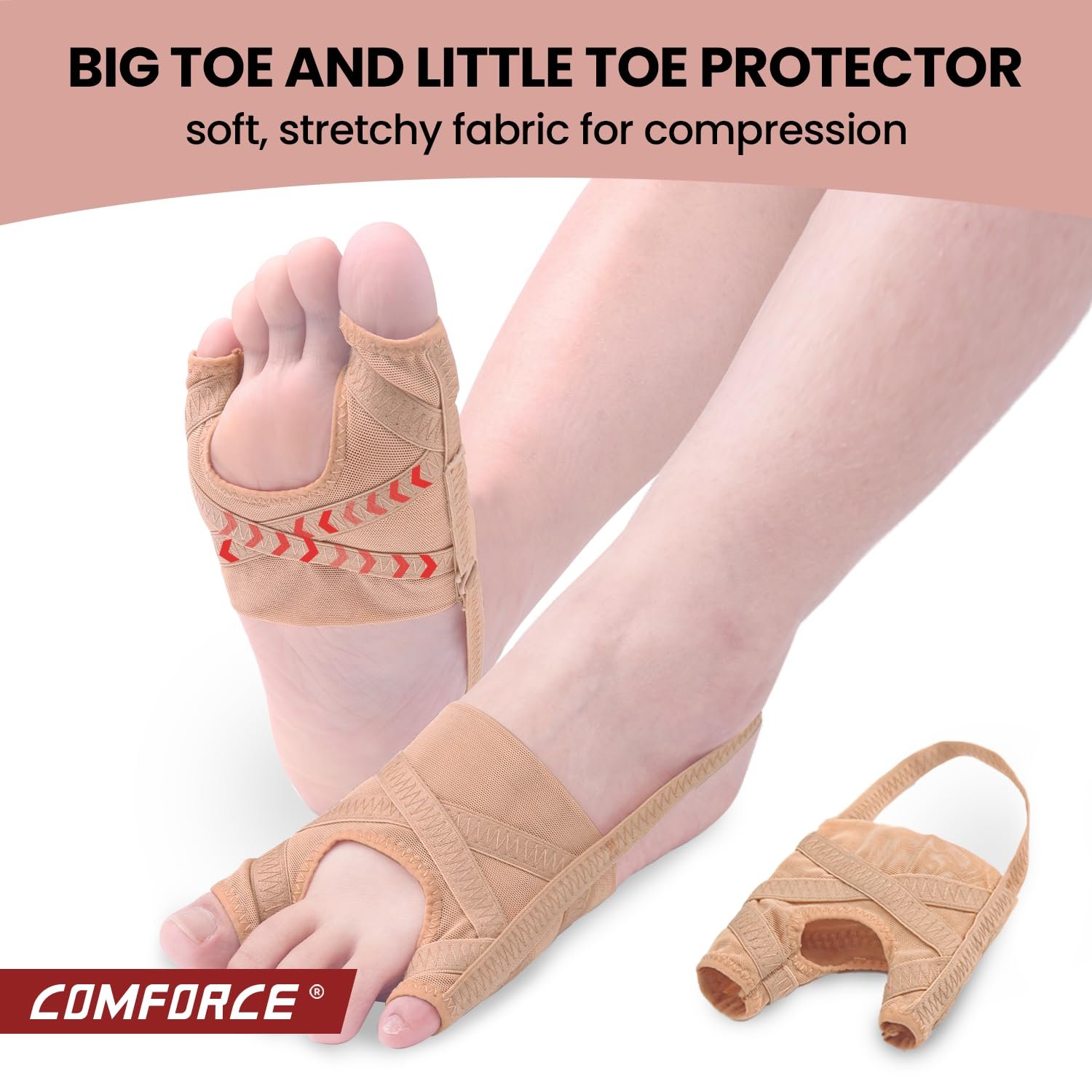 Коректор великого пальця стопи COMFORCE, 1 пара, для денного та нічного використання, фото №5