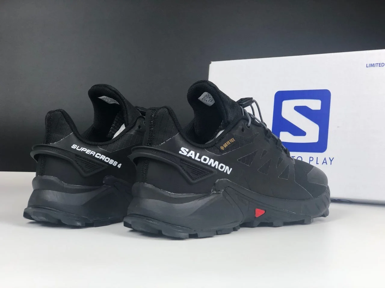 Чоловічі термо кросівки Salomon Supercross 4 Gore-Tex чорні демісезонні осінь зима, фото №5 Чоловічі термо кросівки Salomon Supercross 4 Gore-Tex чорні демісезонні осінь зима, фото №5