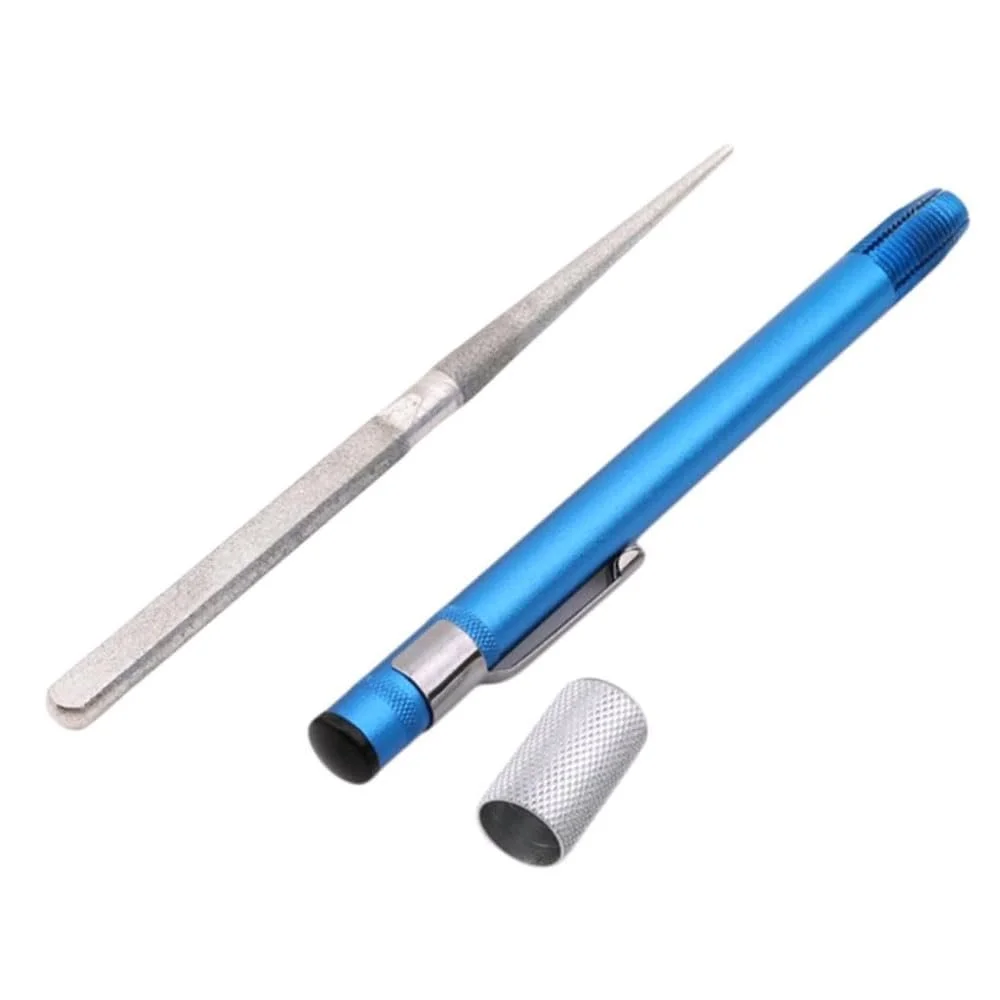 Точилка для ножів портативна алмазна у формі ручки для полювання риболовлі та серейторів, фото №1