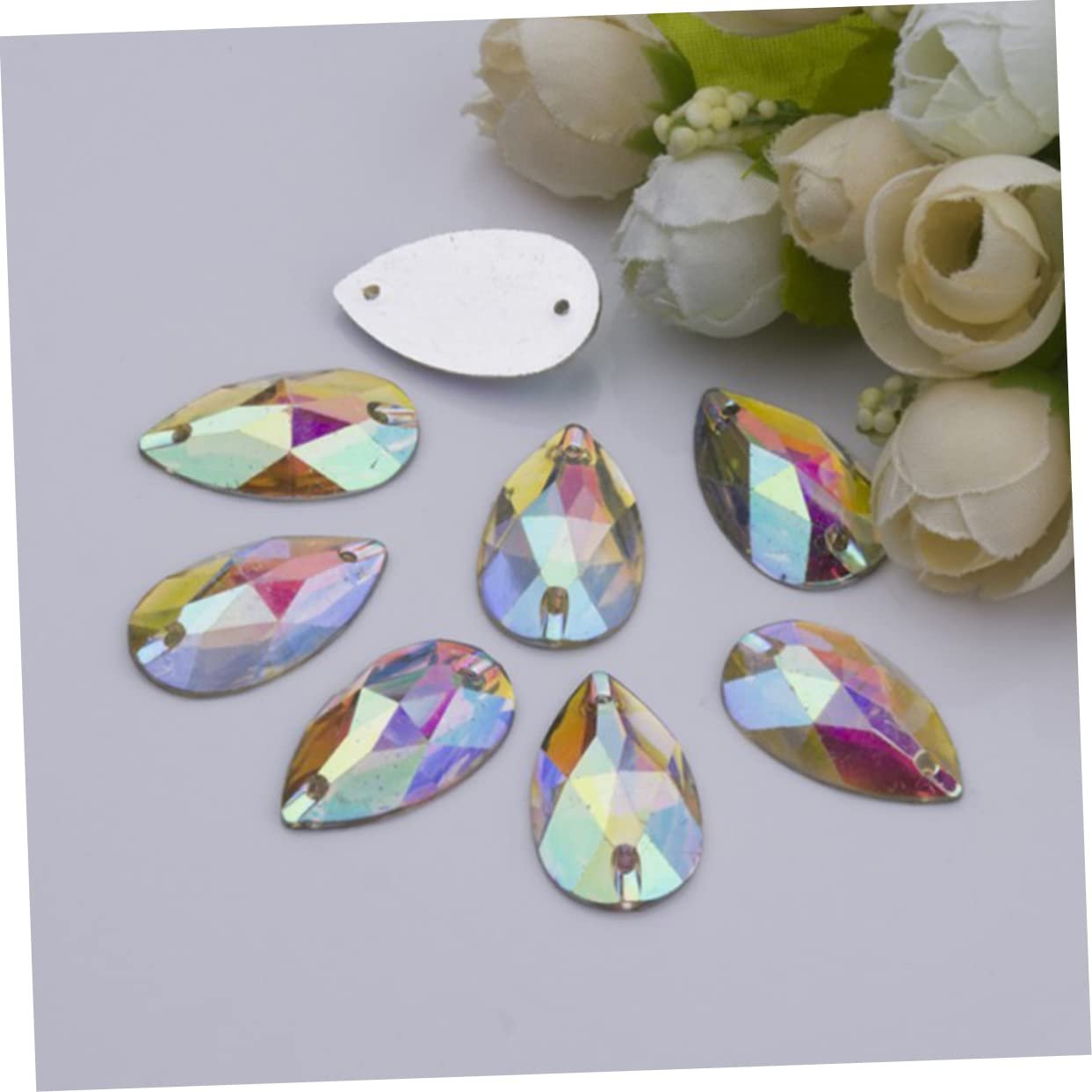 Стрази Краплеподібні POPETPOP 150 шт. AB кольору, фото №6