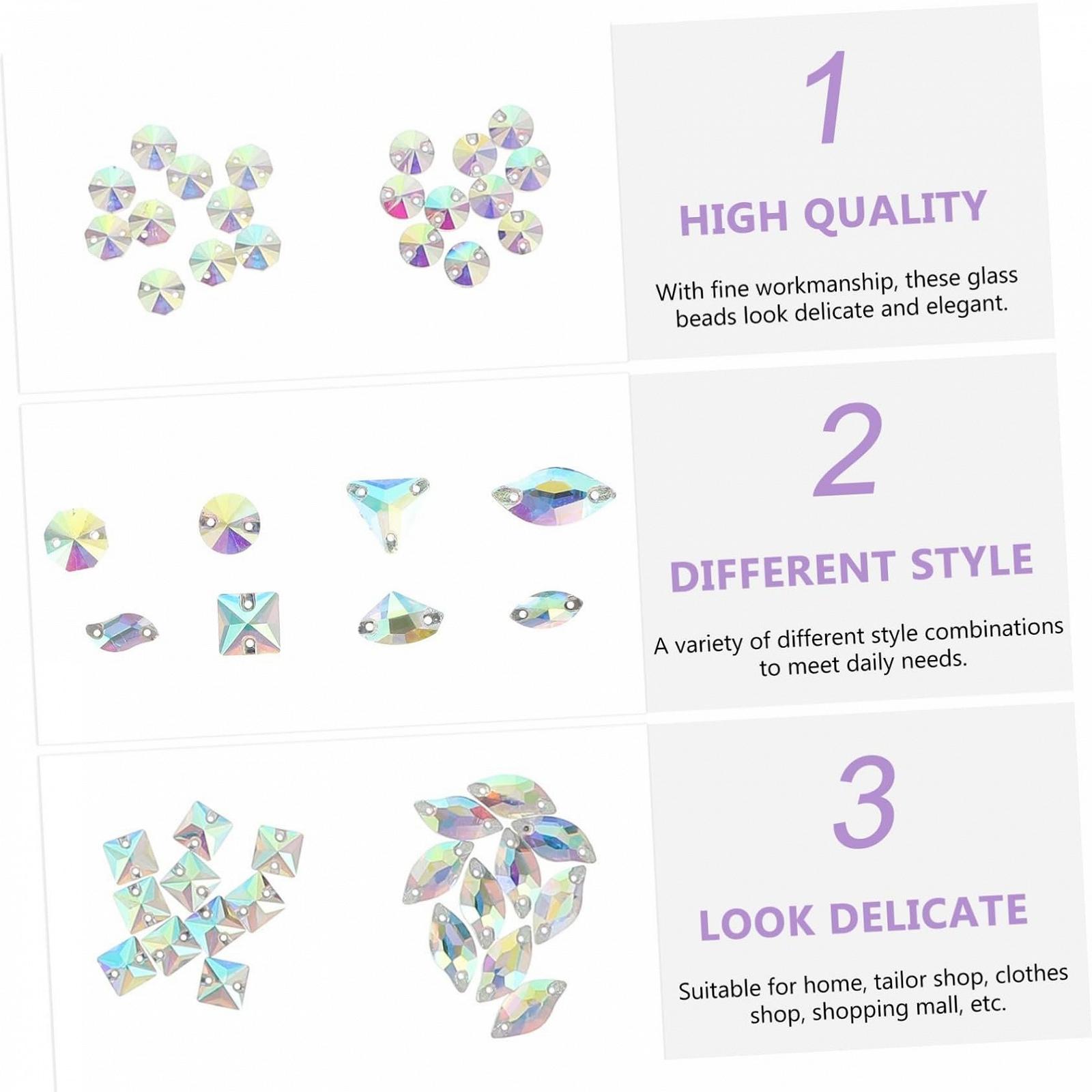 Намистини Скляні Різні Стилі 120 шт., фото №9