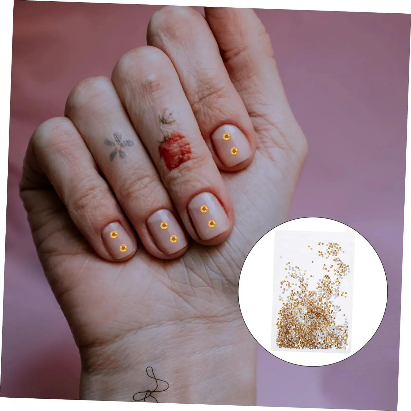 Стразы Healvian, 2 шт., деликатные, для маникюра, имитация, плоские, бриллиантовые, аксессуары для дизайна ногтей, хрустальное стекло для ногтей и рукоделия, фото №9