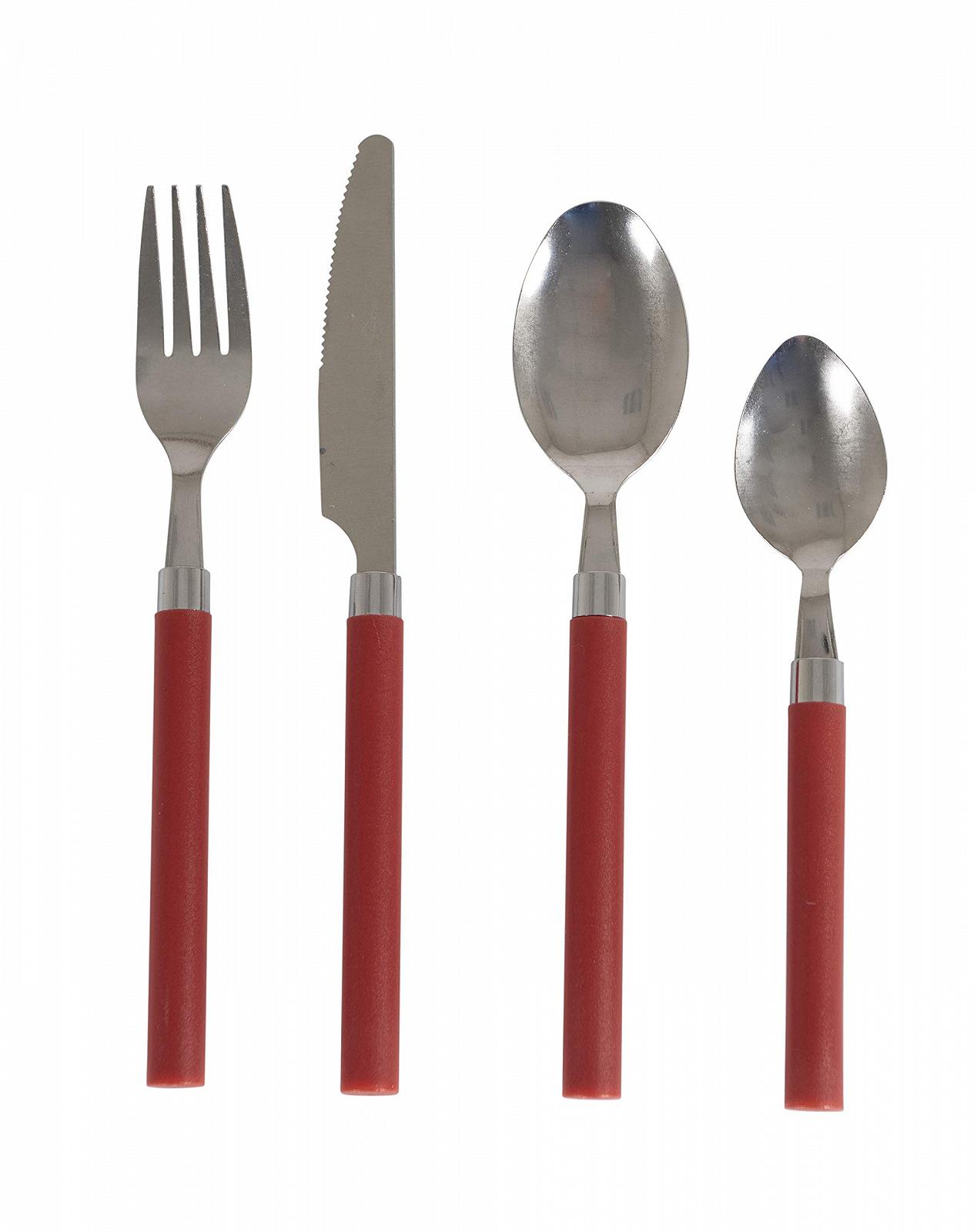 Набір Bo-Camp для столових приборів для 1 особи червоний, фото №1 Набір Bo-Camp для столових приборів для 1 особи червоний, фото №1
