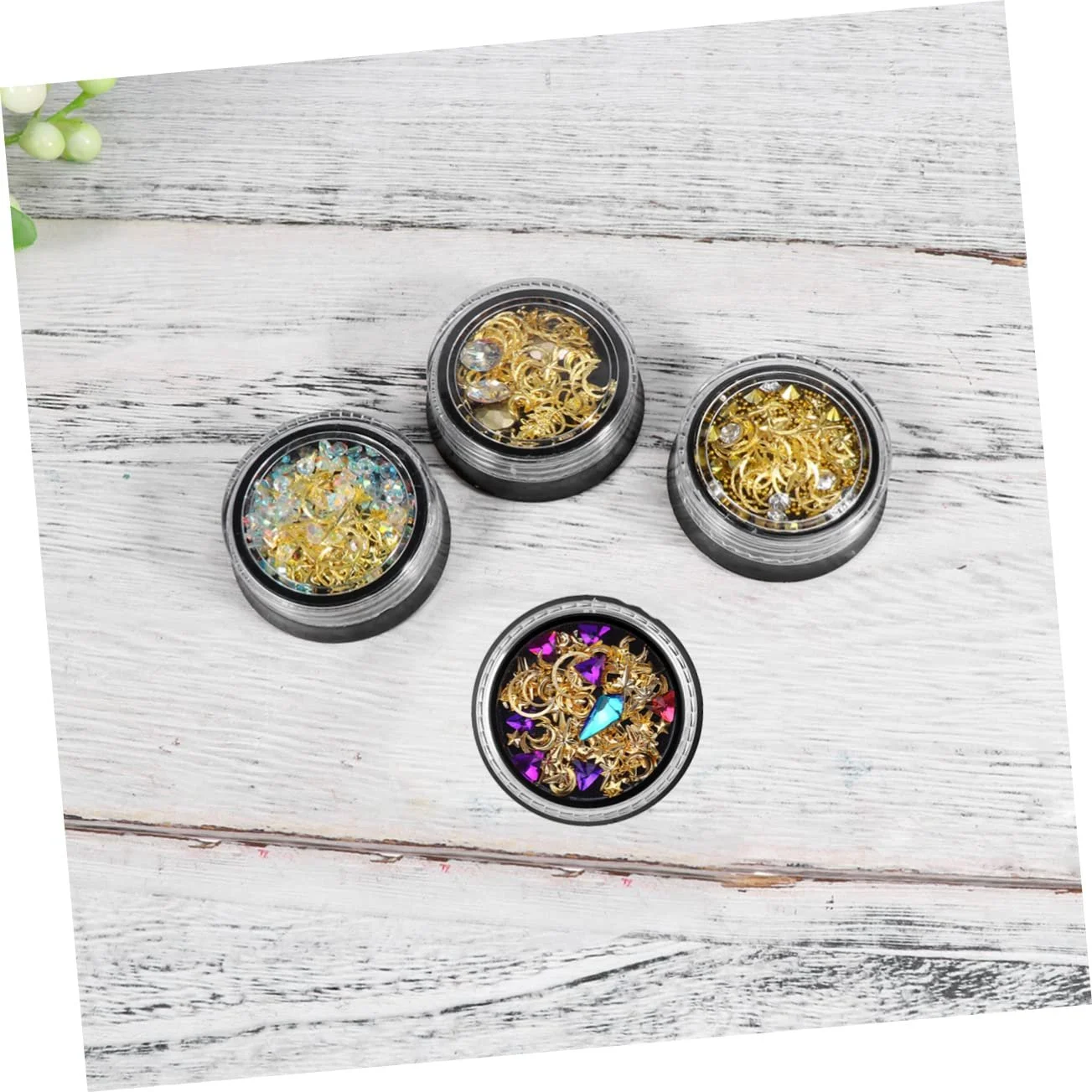 Набір кольорових страз FRCOLOR для манікюру, 3D, фото №4