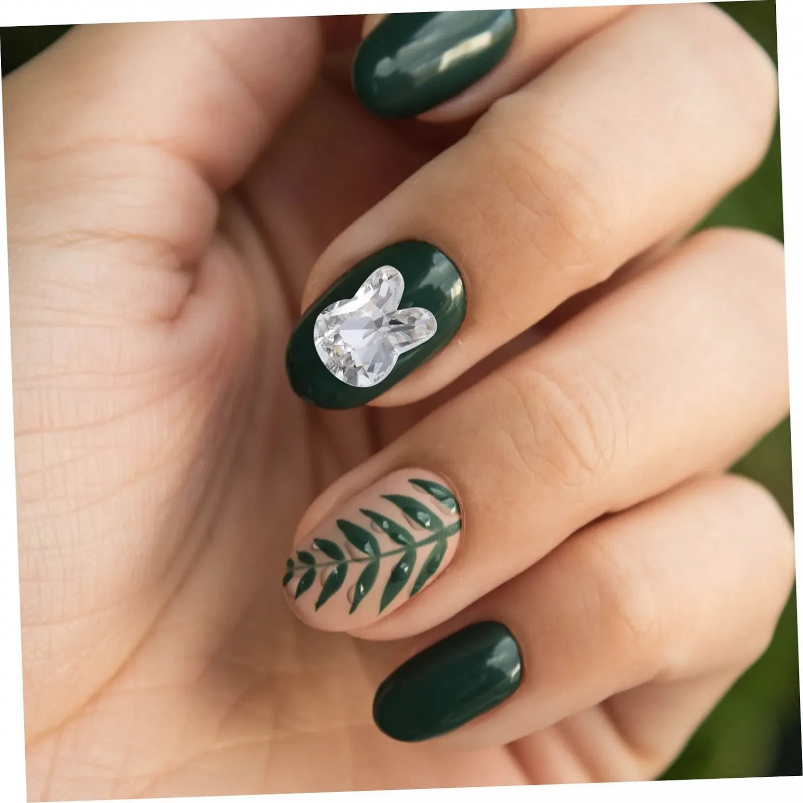 Стразы для ногтей FRCOLOR 40 шт. Набор для украшения ногтей с милыми кроликами для творческого маникюра. Легко наносятся, долговечные, изготовлены из высококачественных материалов, фото №8