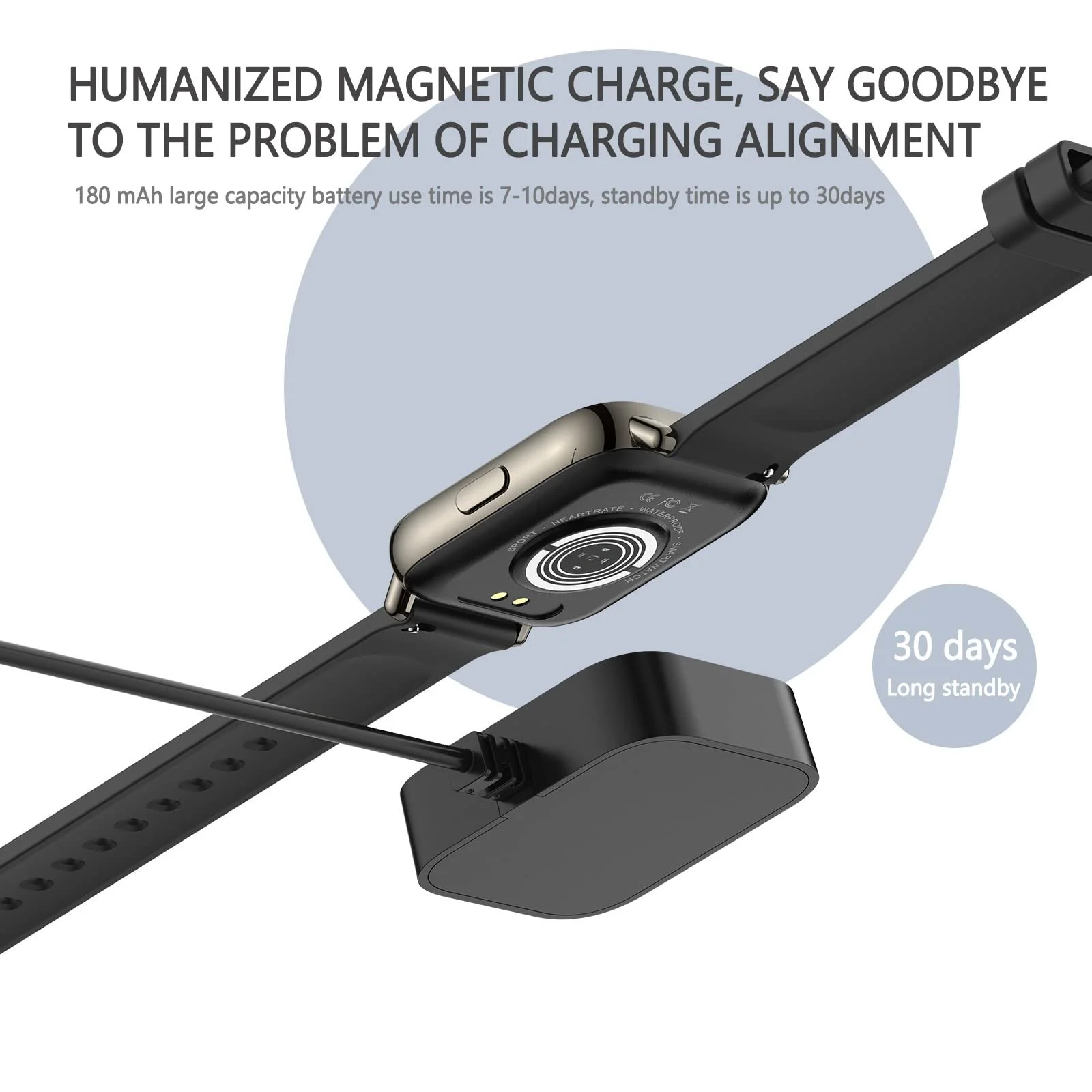 Смартгодинник SUPBRO 1.69 Inch HD Повністю Сенсорний Екран, фото №4