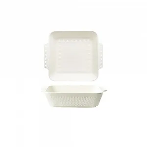 Форма для запекания Керамическая 1500 мл Прямоугольная с двойными ручками Фарфоровая цена на synthetic.ua - Фото 1 Форма для запекания Керамическая 1500 мл Прямоугольная с двойными ручками Фарфоровая synthetic.ua - Фото 1