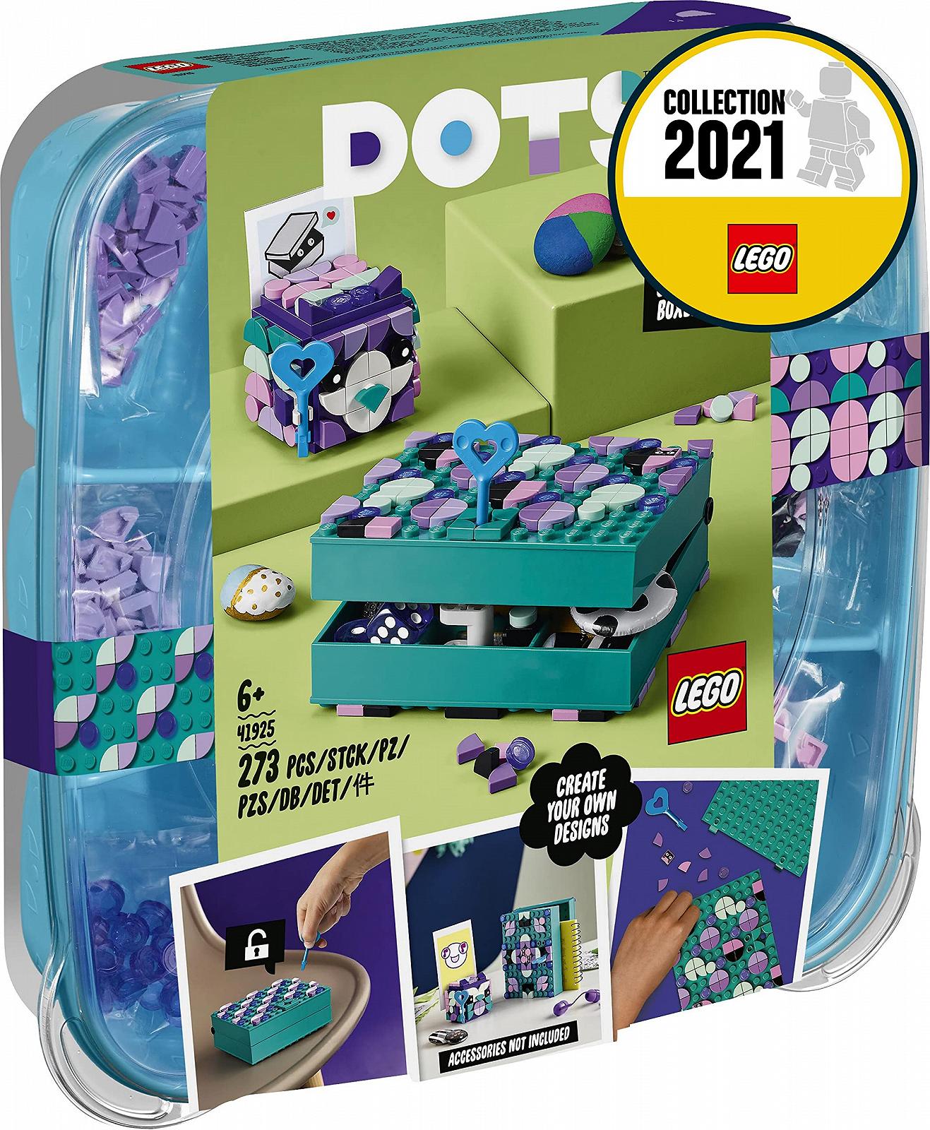 Набор LEGO Dots 41925 секретная шкатулка с держателем для ключей для комнаты, фото №2