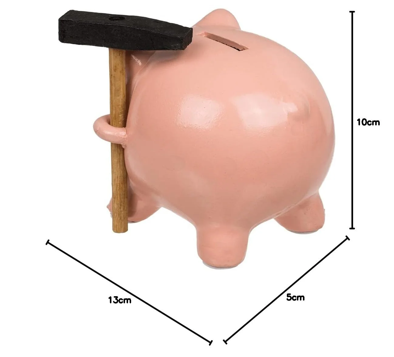 Скарбничка Ceramic Piggy Bank З молотком Маленька Керамічна Поросятко, фото №8