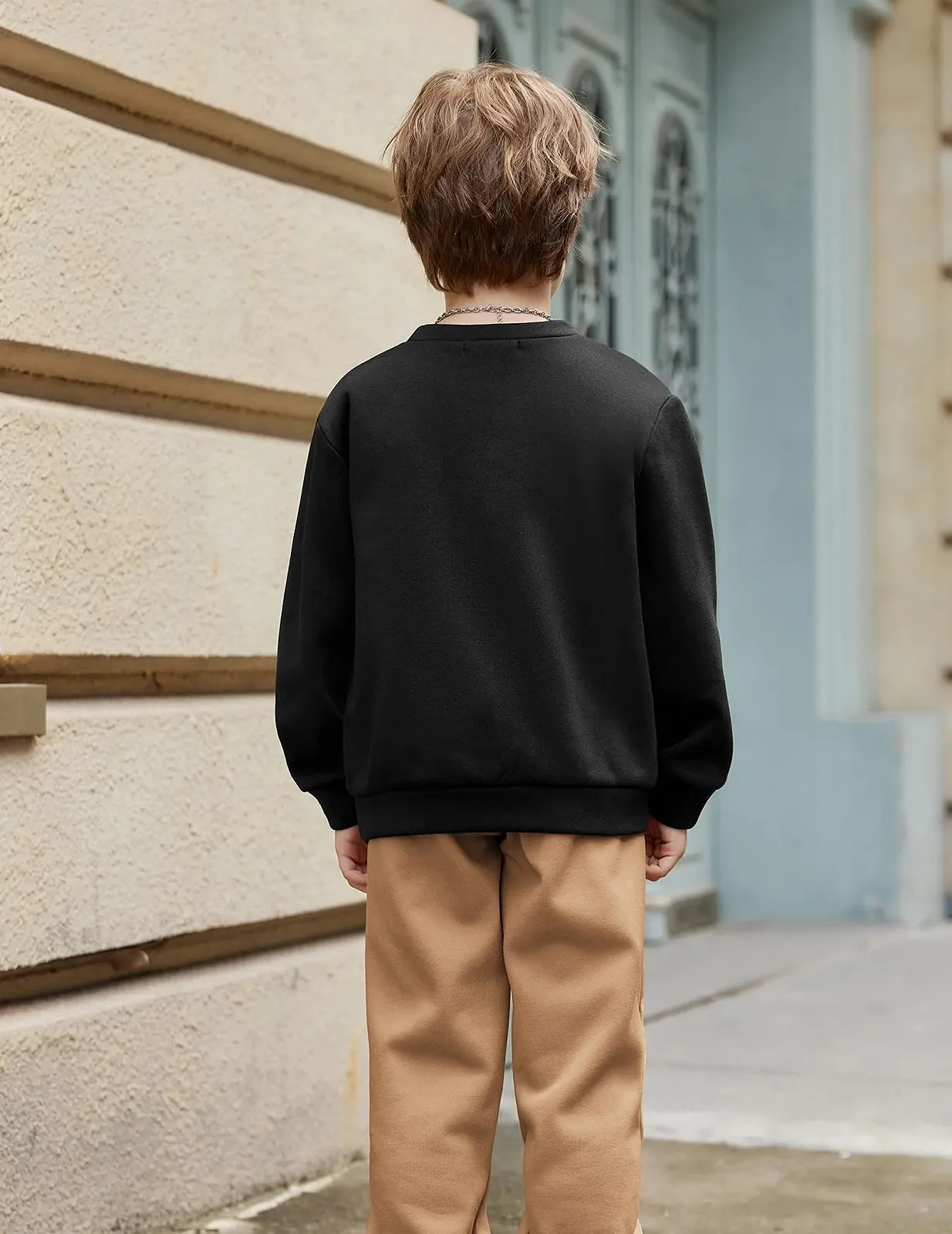 Свитшот Arshiner для мальчиков, флисовый, детский пуловер, с круглым вырезом горловины, с длинными рукавами, зимний топ, джемпер с нагрудным карманом, детская одежда 5-12 лет, фото №7