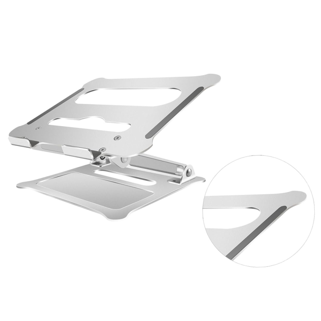 Подставка для ноутбука NUOBESTY Алюминиевая Серебристый, фото №9