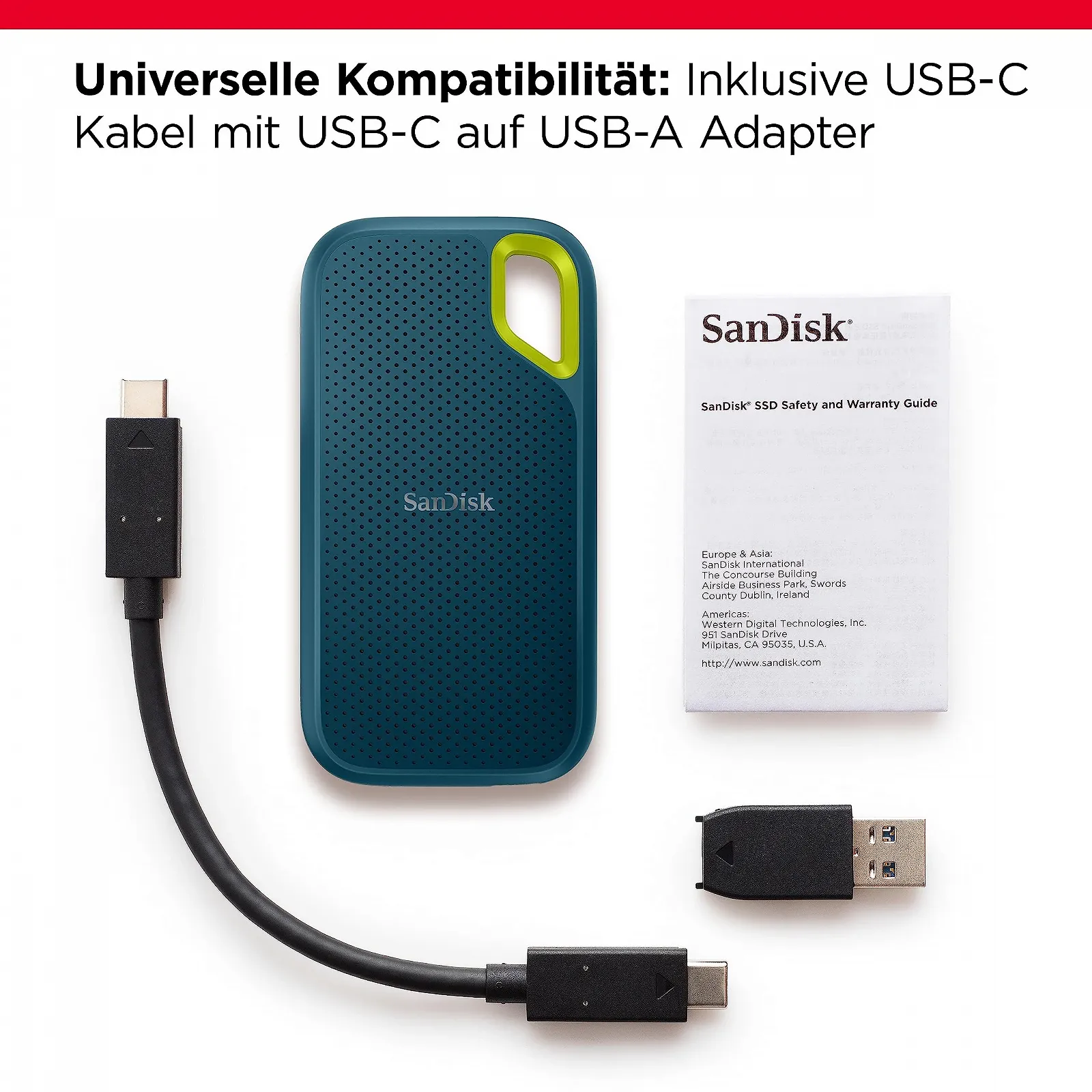 Портативний SSD SanDisk Extreme Portable 1TB Monterey, фото №3