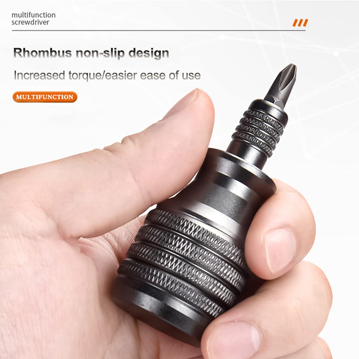 Набор отверток Graootoly 7 в 1 Mini Titanium Magnetic 1/4" Torx, фото №5