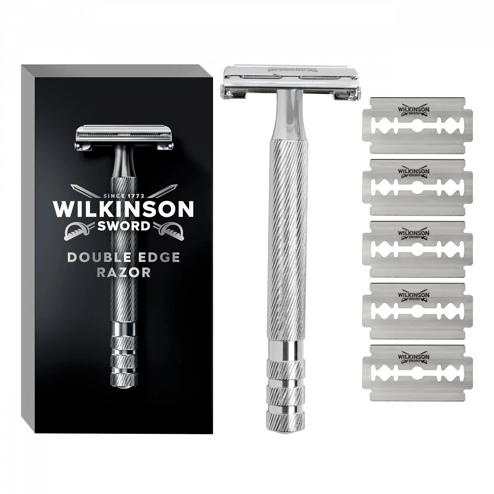 Т-образная бритва Wilkinson Sword Barber's Style The Edger + 5 лезвий, фото №1
