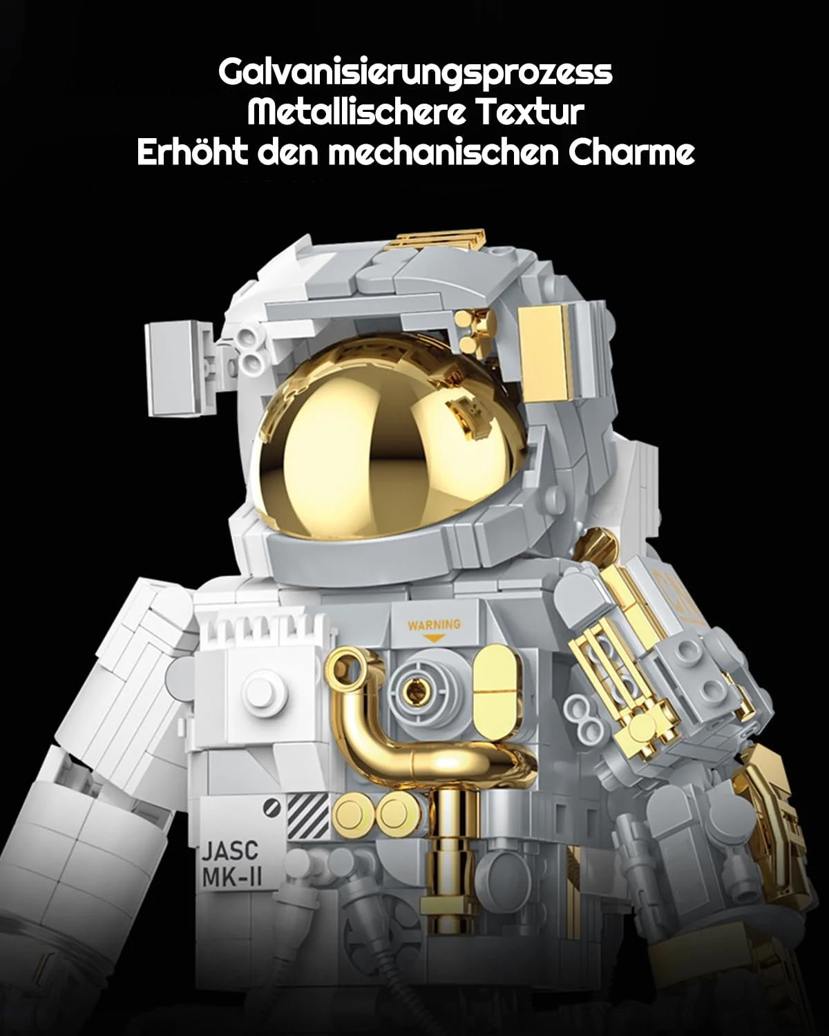 Конструктор Космонавт Barweer, модель космонавта, декор для дома, коллекционный, подарок для взрослых мальчиков, технологические строительные блоки, строительная игрушка (804 детали), фото №2