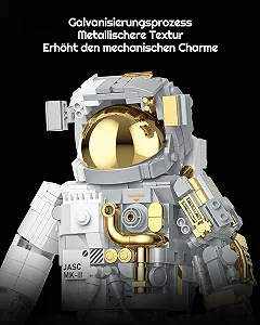 Конструктор Космонавт Barweer, модель космонавта, декор для дома, коллекционный, подарок для взрослых мальчиков, технологические строительные блоки, строительная игрушка (804 детали) synthetic.ua - Фото 1