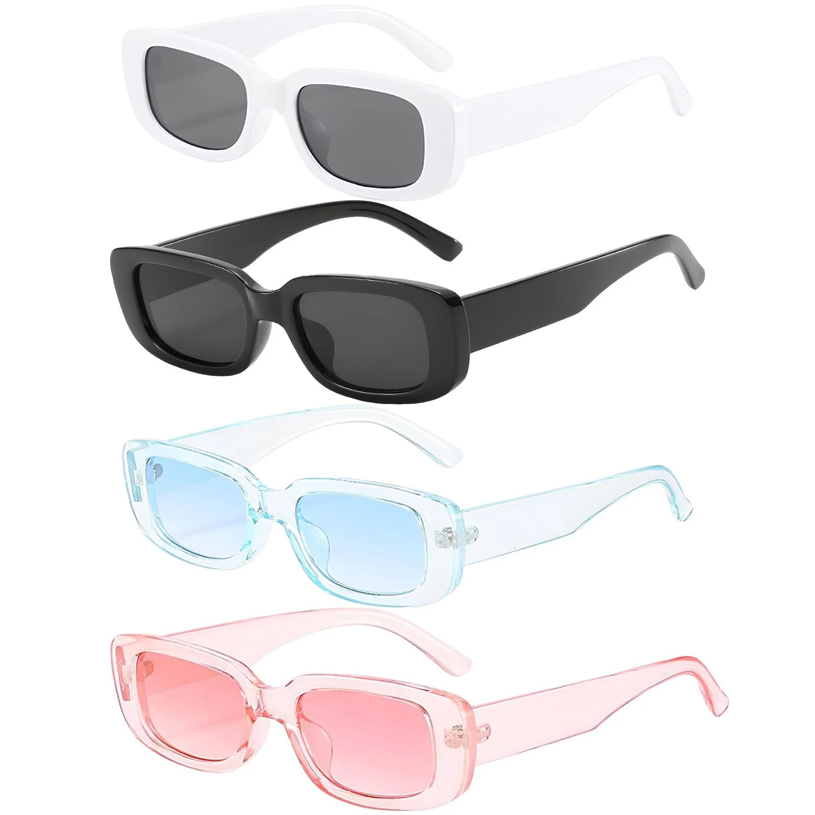 Солнцезащитные очки Женские Ретро 90-х, 4 шт., черные, фото №1 Солнцезащитные очки Женские Ретро 90-х, 4 шт., черные, фото №1