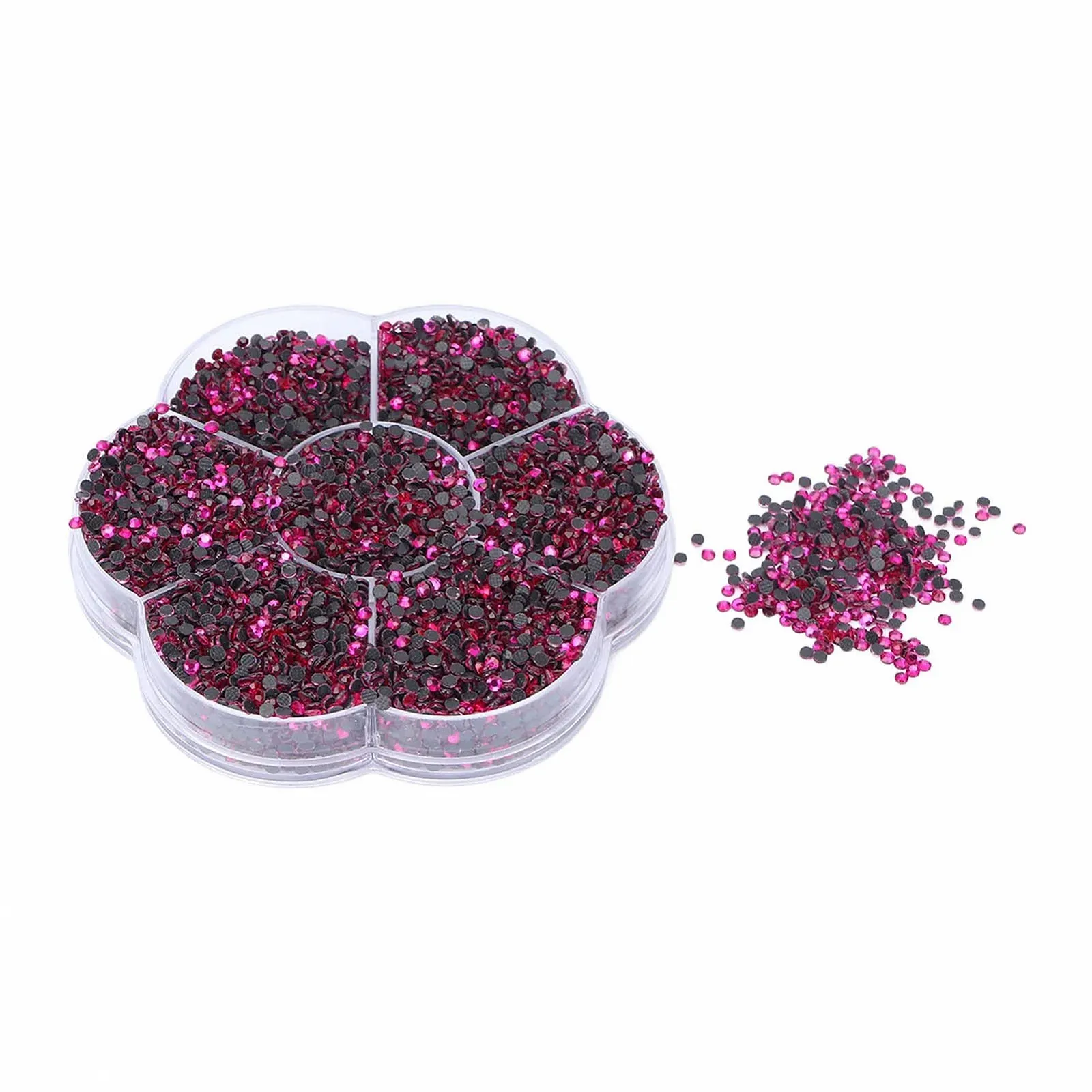 Стрази Термоклей Прозорі Стрази 14400шт, Аксесуари одягу, взуття, Рожеві С601, фото №8