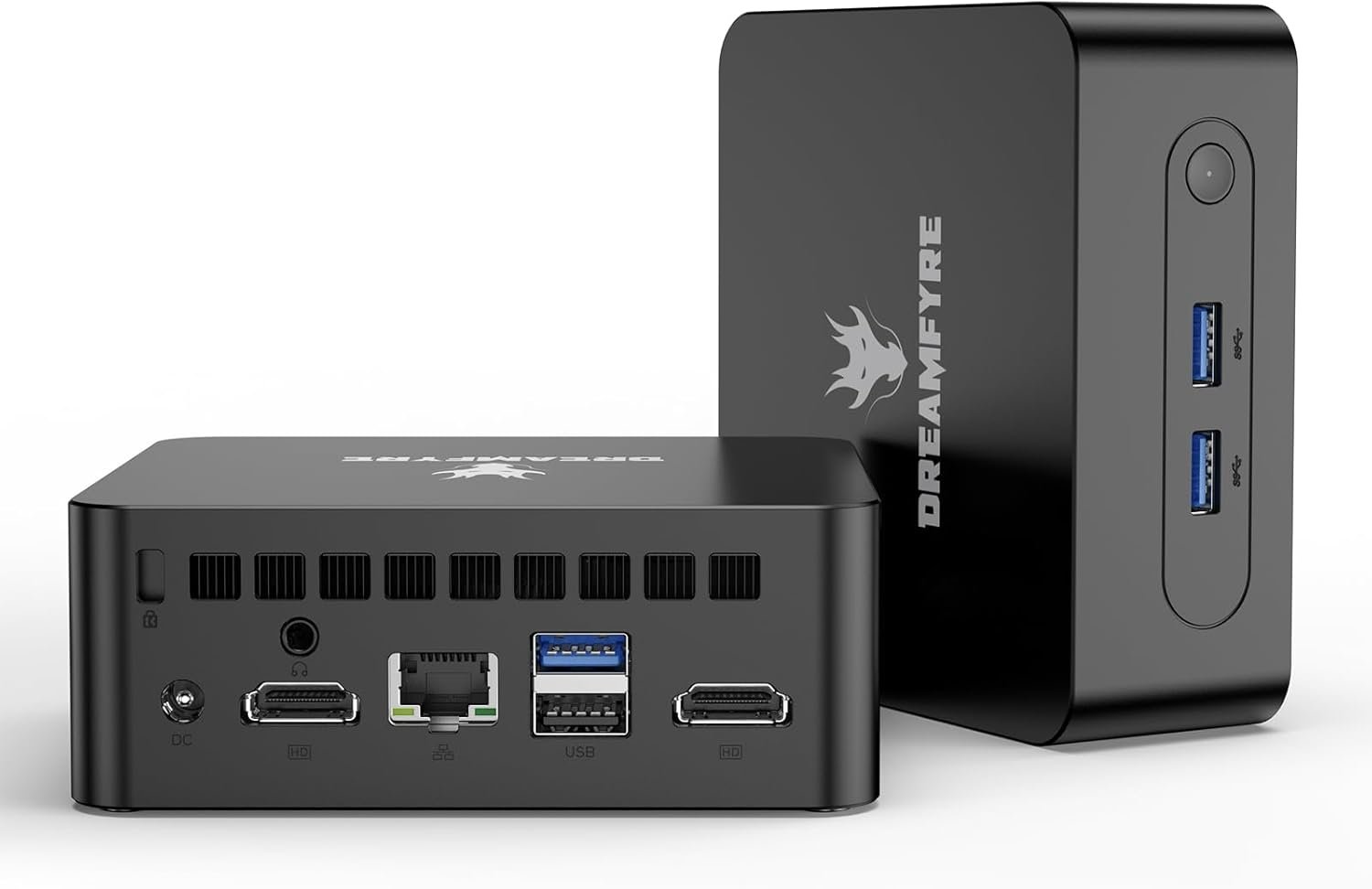 Міні ПК Dreamfyre DR01B / Intel N100 / RAM 32GB / SSD 512GB / 2 х HDMI / LAN / Wi-Fi 5 / Bluetooth 4.2 / Windows 11 / Black, фото №1