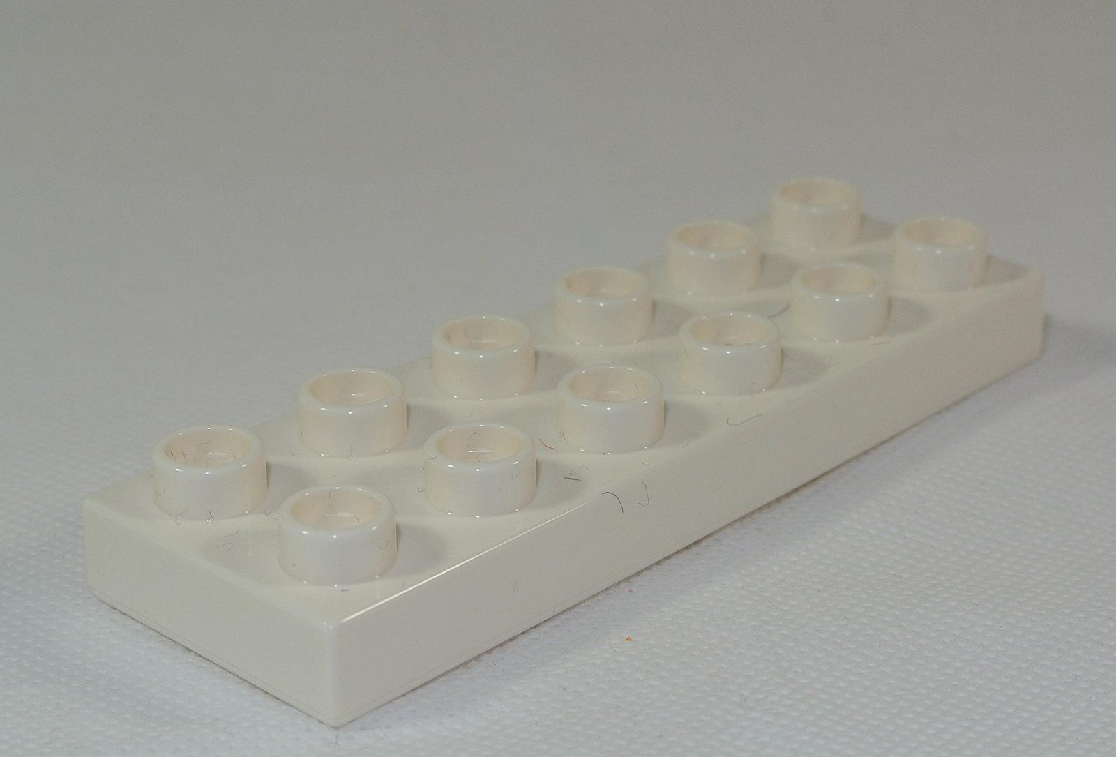 Кирпичик Lego Duplo Basic 2x6 Белый, фото №1