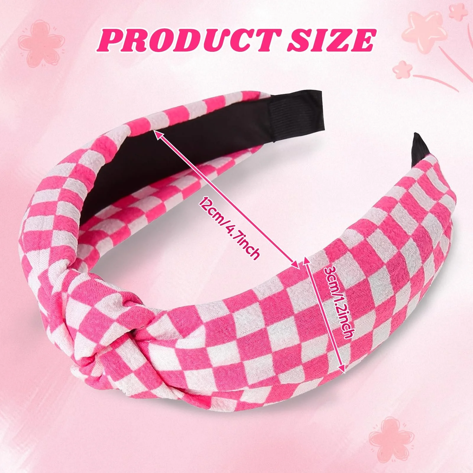 Обруч на голову Широка рожева, фото №2