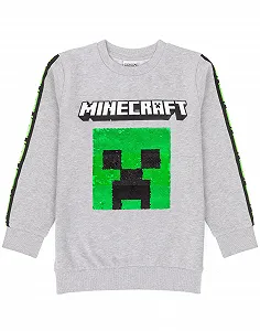 Свитшот Minecraft Creeper TNT Серый - Фото 1