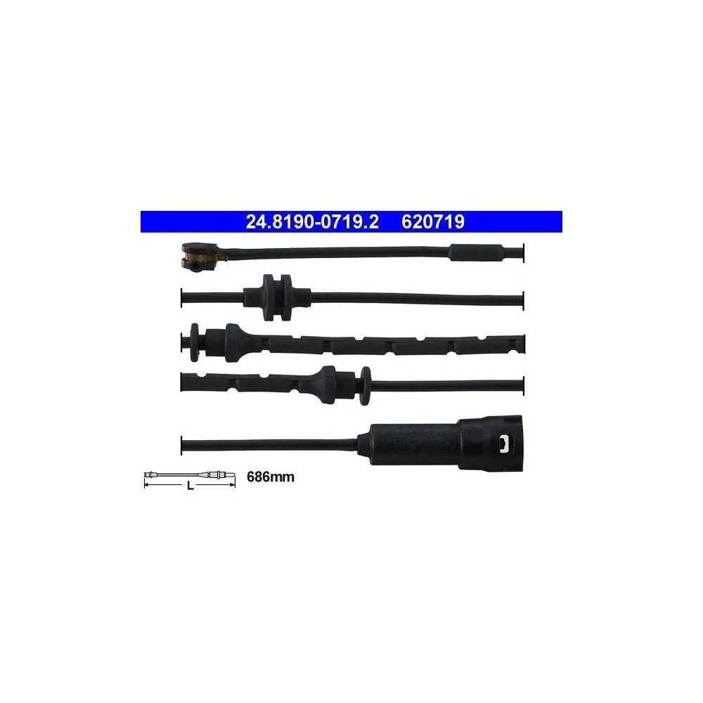 Датчик износа тормозных колодок ATE 24.8190-0719.2, фото №1