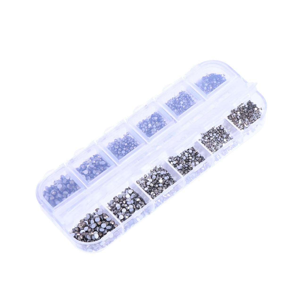 Стразы Плоские NUOBESTY Круглые Кристаллы 3360 шт Минерально-серый, фото №1