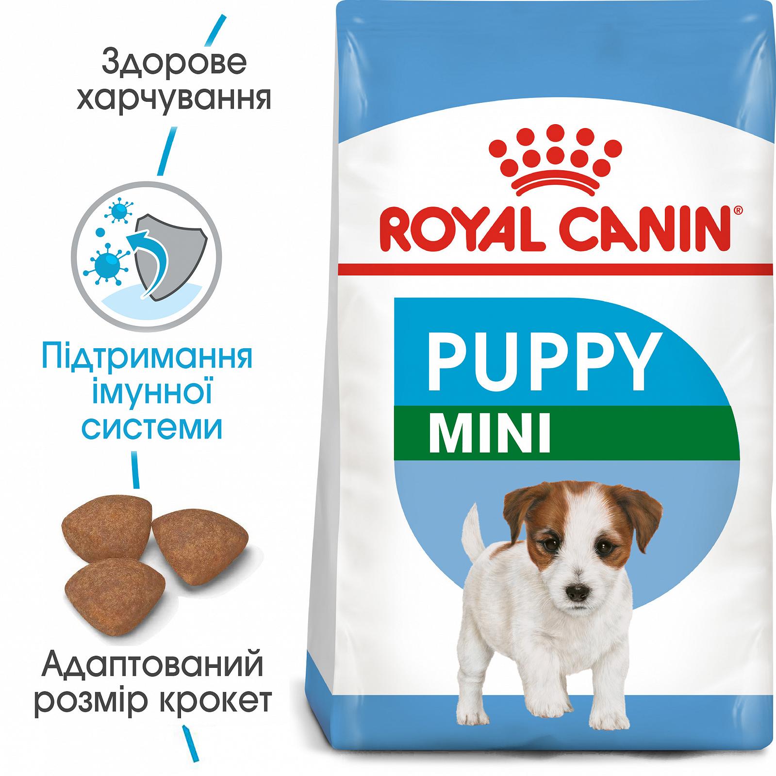 Сухой корм для щенков мелких пород Royal Canin Puppy Mini до 10 месяцев 800 г (30000082), фото №2
