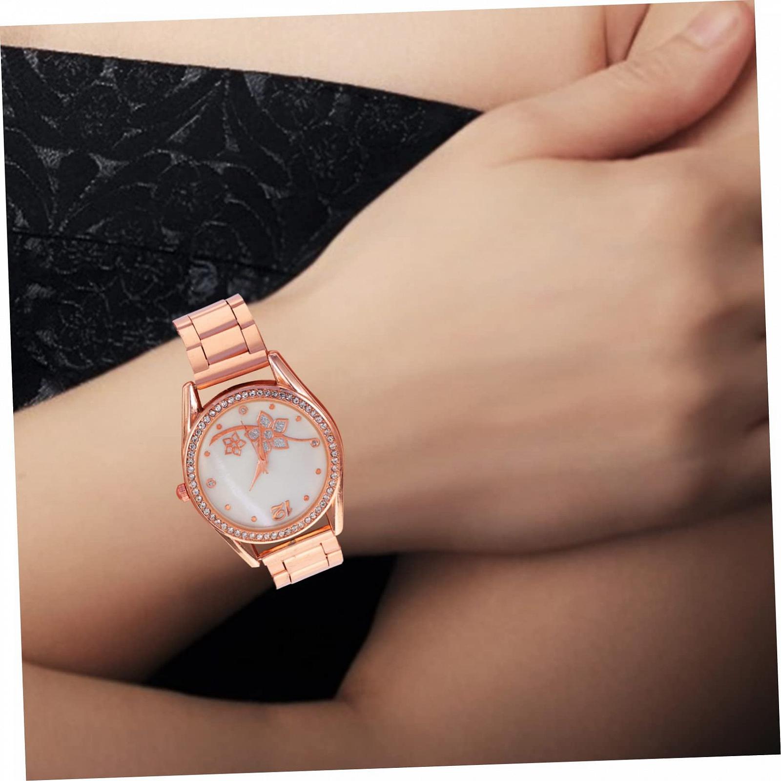 Спортивные часы Healvian Design Женские Ремешок из нержавеющей стали с кристаллами для фитнеса для ежедневного использования Наручные часы для подростков, фото №8