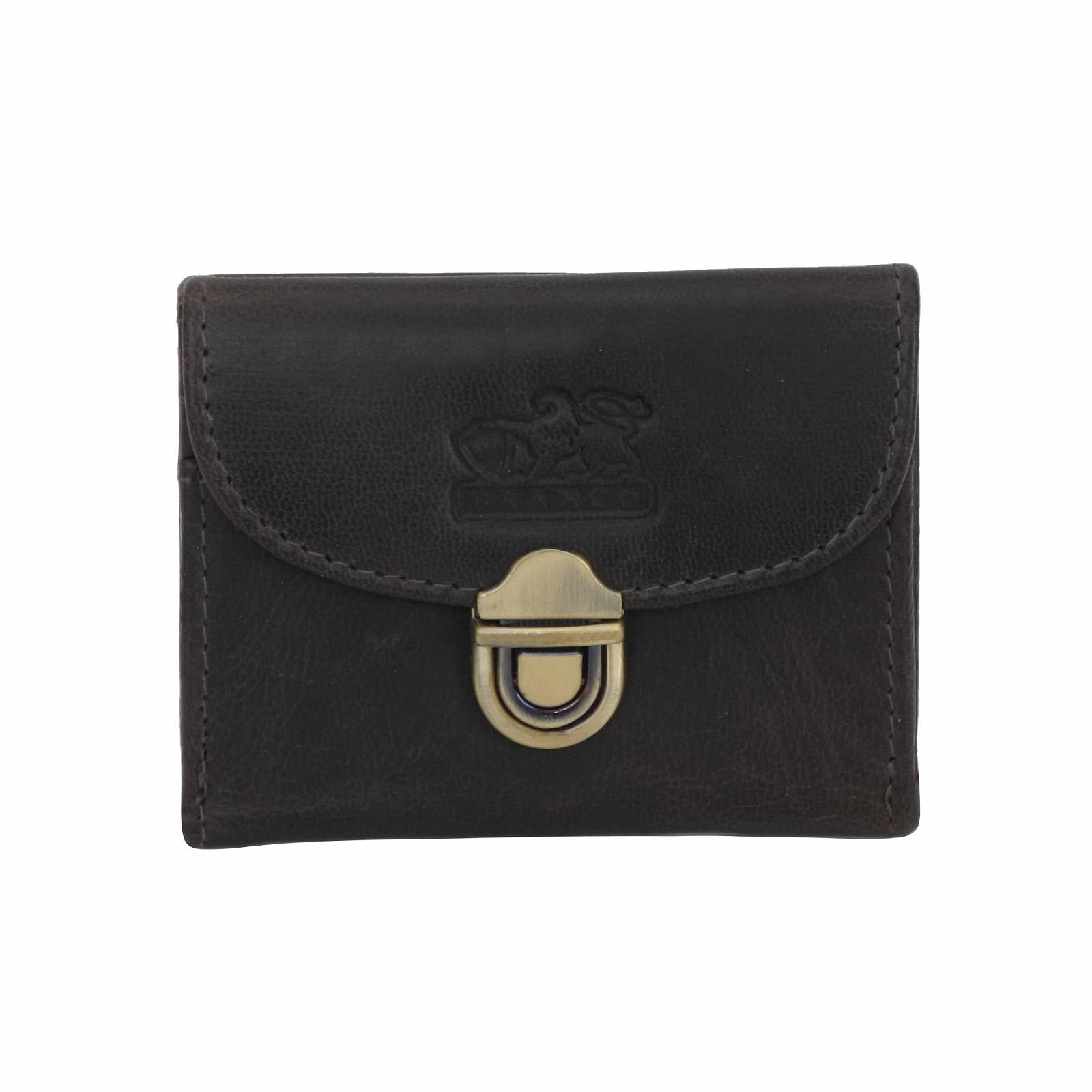 Кошелек женский Маленький кожаный мини-кошелек Branco Olive Green, фото №1