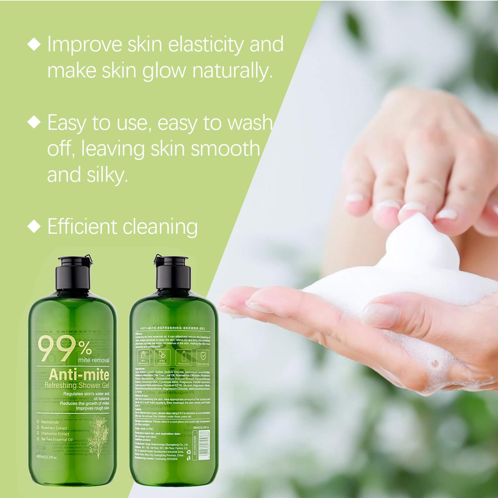 Гель для душу Refreshing Cleansing and Skin Care 480 мл, фото №4