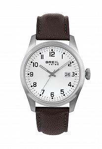 Часы Breil Classic Elegance Белый циферблат Кварцевый кожаный ремешок Коричневый EW0663 - Фото 1