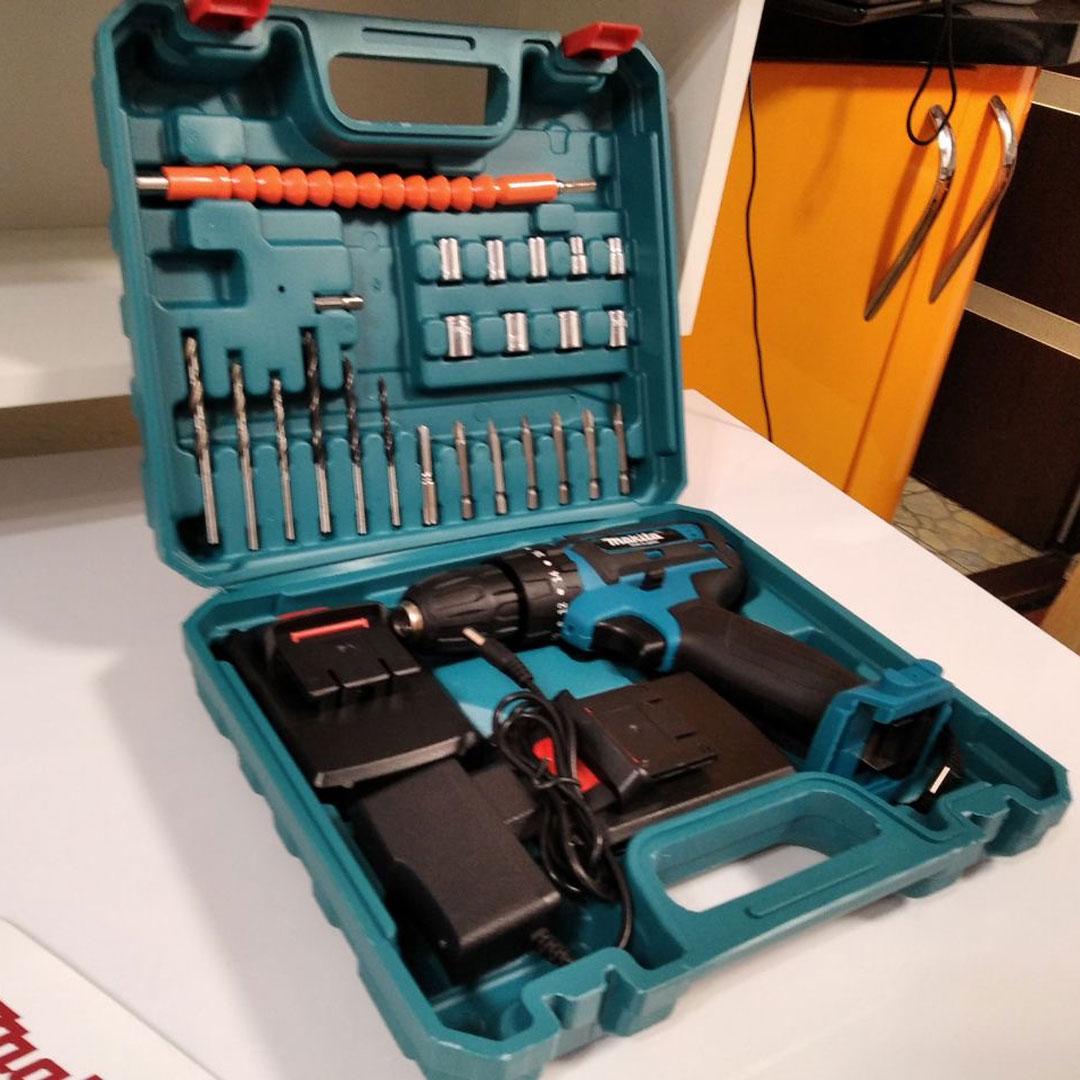 Шуруповёрт Makita 550 DWE 24V 5A/h li-ion 2 аккумулятора Макита 550dwe с набором инструментов, фото №9