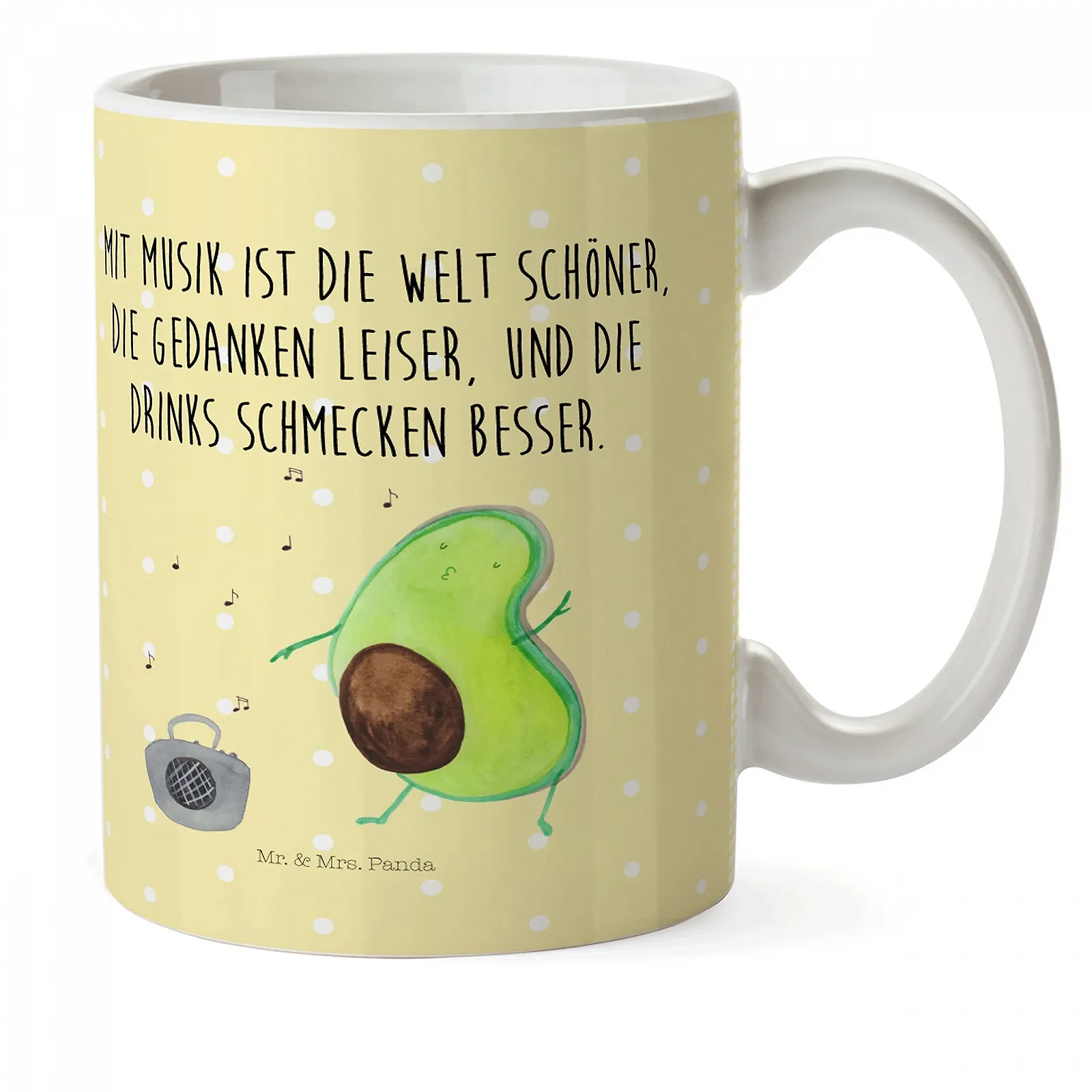 Дитяча кружка Mr. & Mrs. Panda Авокадо Танцюючий, фото №1