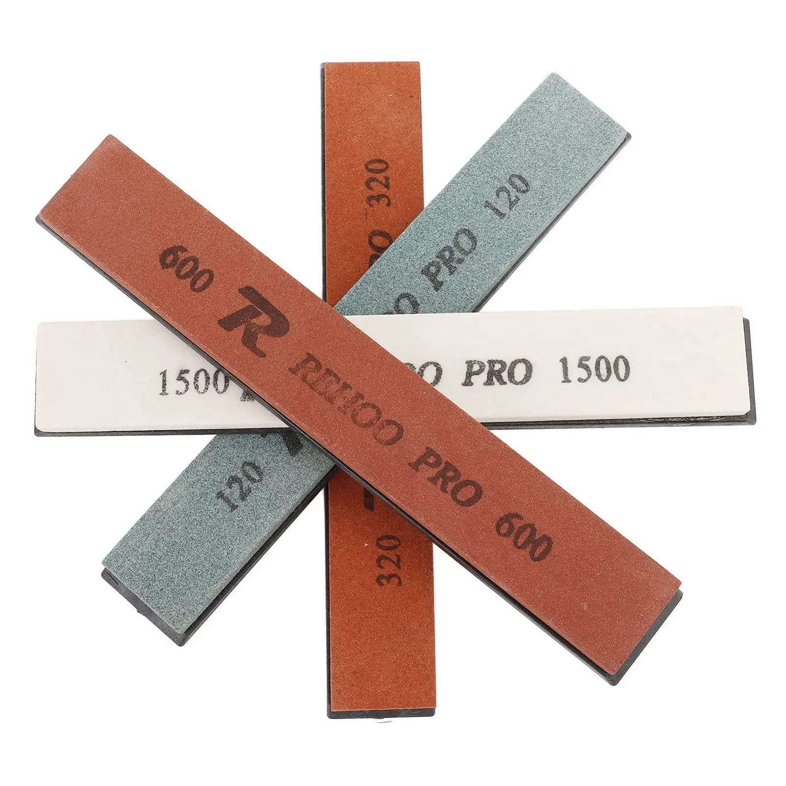 Набір точильних каменів FLEXMAN 4 шт. білий корунд 120/320/600/1500 грит, фото №9