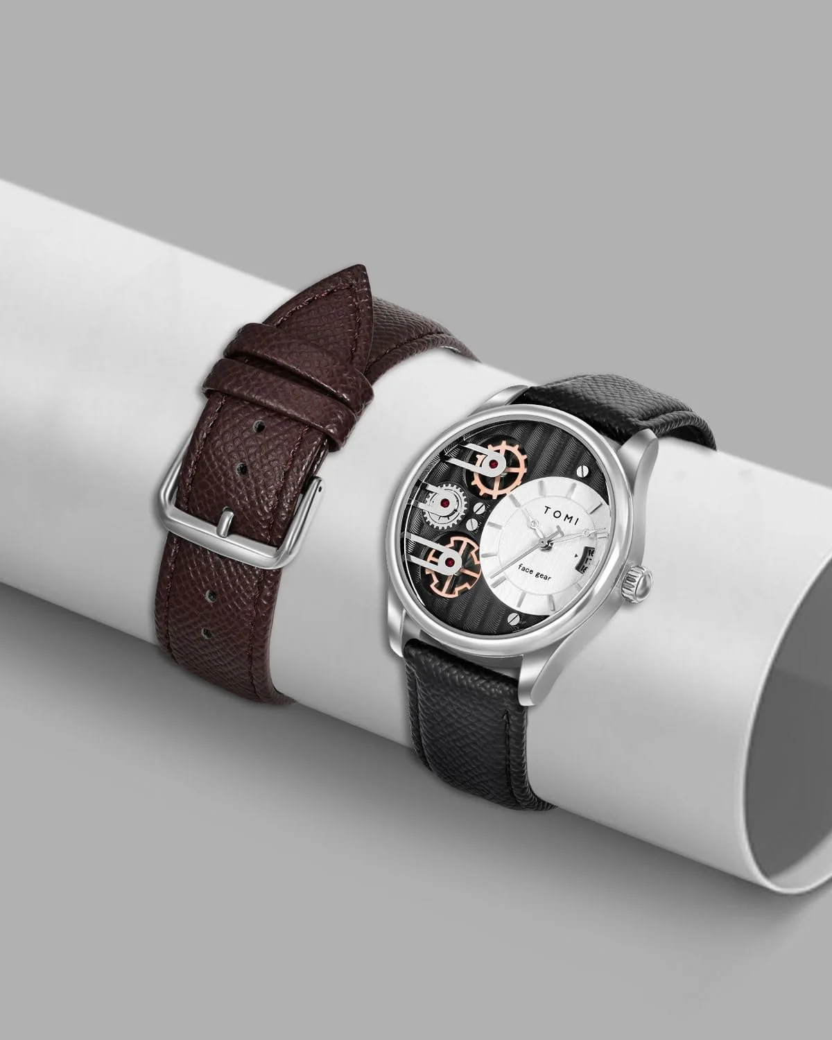 Чоловічий Годинник CIVO Аналоговий Шкіряний Ремінець Кварцовий, фото №6