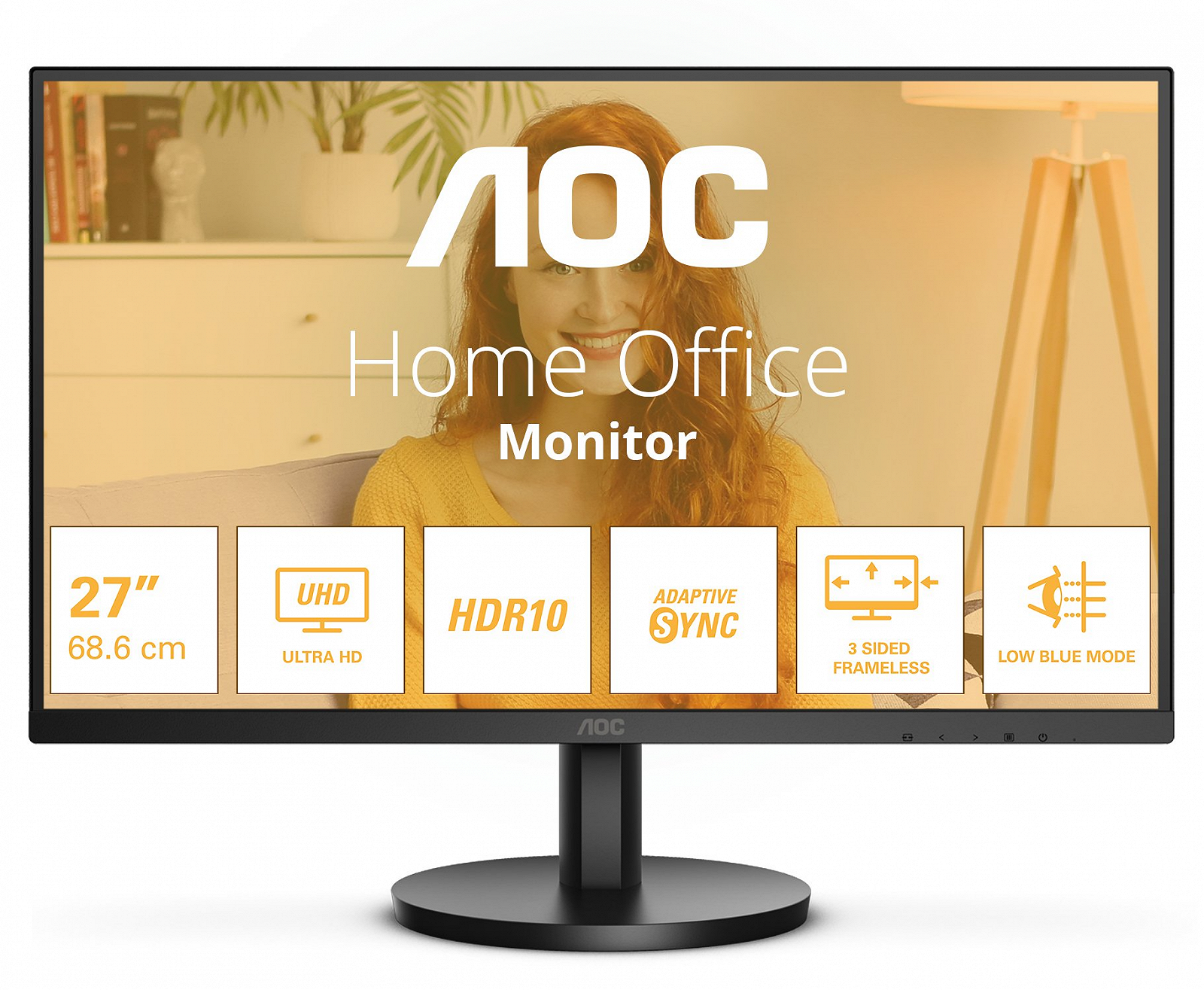 Монитор 27" AOC U27B3M 4K VA 60 Гц, фото №1