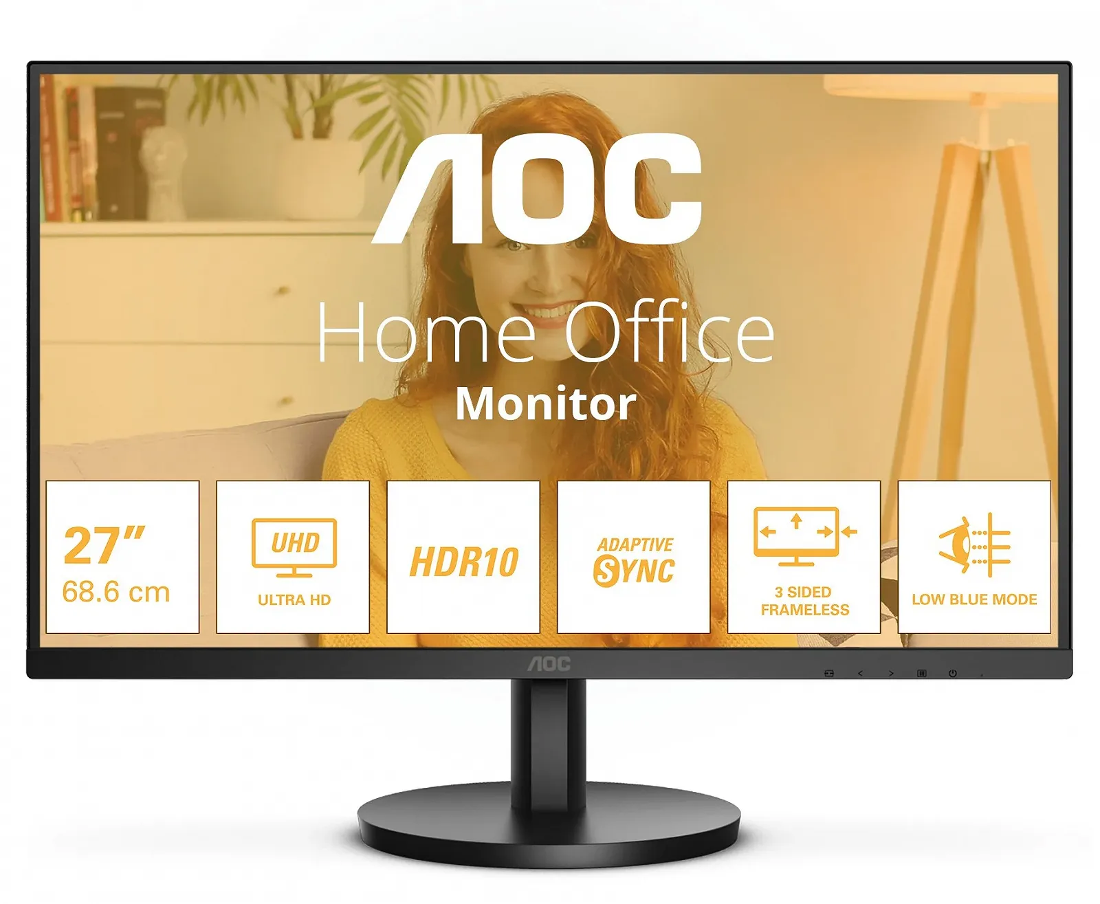 Монітор 27" AOC U27B3M 4K VA 60 Гц, фото №1 Монітор 27" AOC U27B3M 4K VA 60 Гц, фото №1