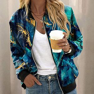 Куртка SKFLABOOF Жіноча Куртка-Бомбер Комір-стійка Коротка synthetic.ua - Фото 1